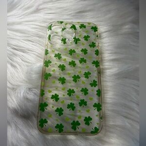 🧡10/$10 IPhone 15 max pro Green Clover Phone Case